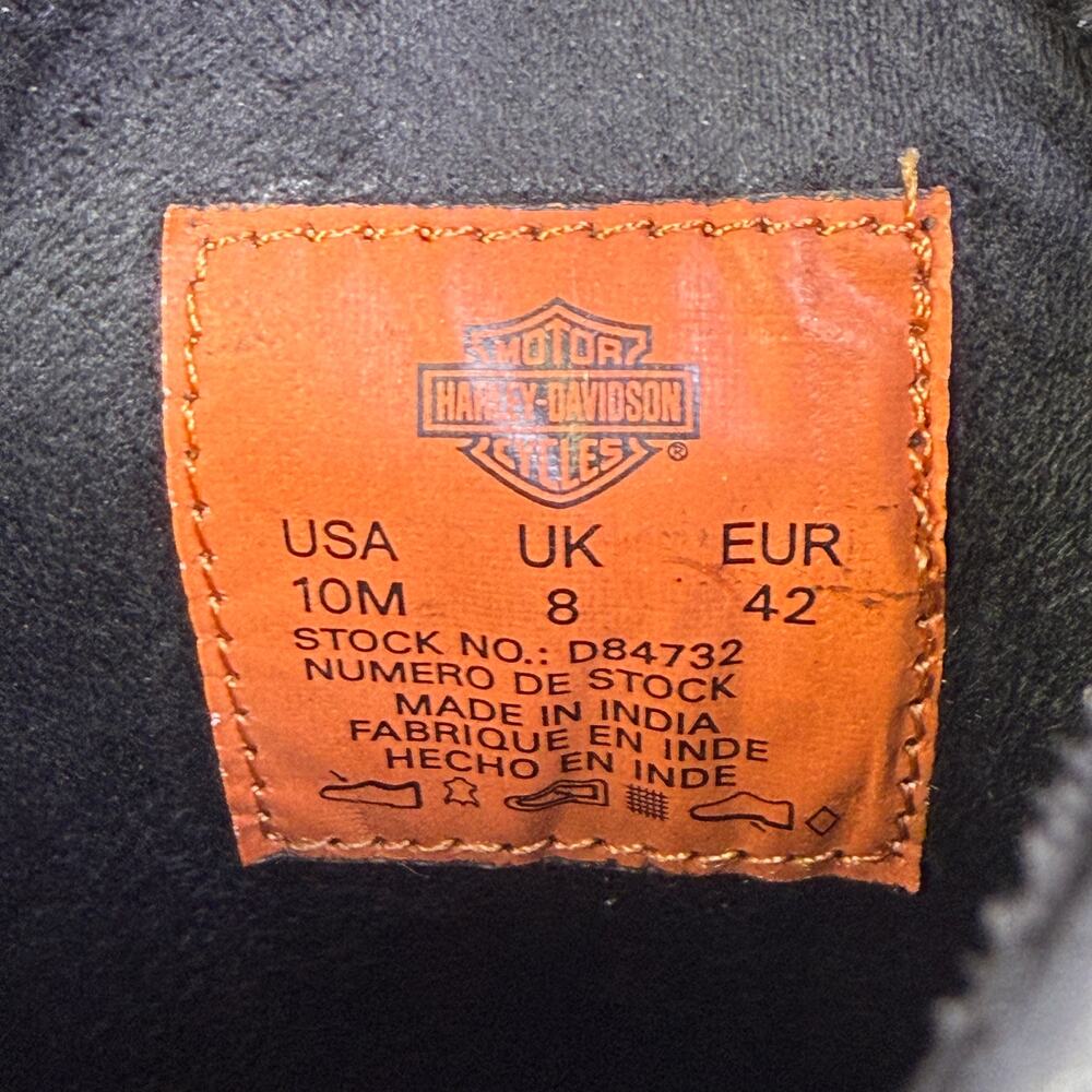 Harley-Davidson Celina 10" Wedge Black Motorcycle Boots D84732 Women's Sz 10 NEW - Picture 7 of 8